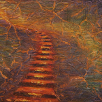 Ascending Stairs, 9x12 (matted, fits 12"x16" frames), $100